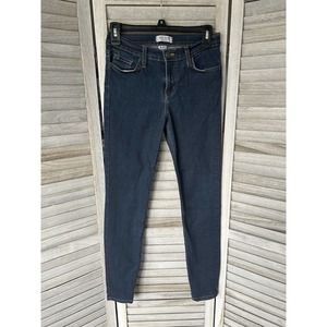 Judy Blue Jeans Women’s 5/27 Solid Dark Wash Mid Rise Comfort Stretch Skinny